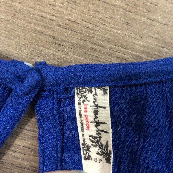 Intimately by Free People Blue Embrodiered Slip Dress - Picture 3 of 5